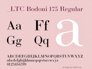 LTC Bodoni 175