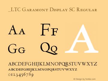 LTC Garamont Display SC