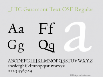 LTC Garamont Text OSF