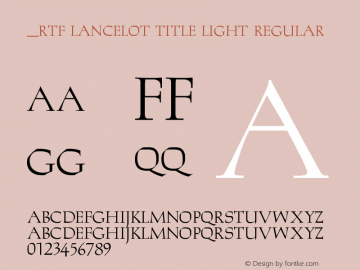 RTF Lancelot Title Light