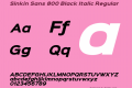 Sinkin Sans 800 Black Italic