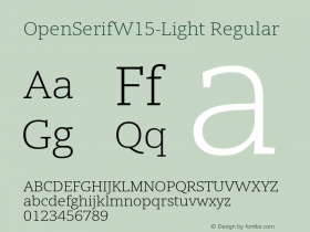 OpenSerif-Light