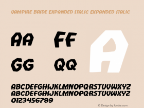 Vampire Bride Expanded Italic