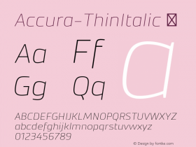 Accura-ThinItalic