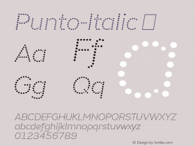 Punto-Italic