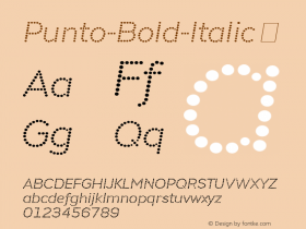 Punto-Bold-Italic