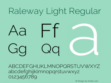 Raleway Light