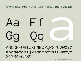 Anonymous Pro Minus for Powerline