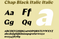 Chap Black Italic