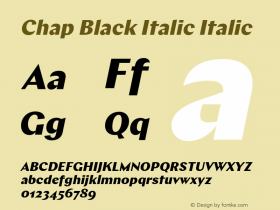 Chap Black Italic