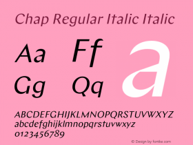 Chap Regular Italic