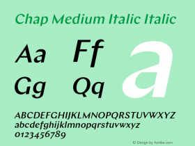 Chap Medium Italic