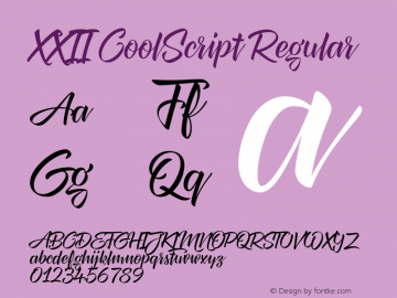 XXII CoolScript