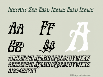 Instant Zen Bold Italic