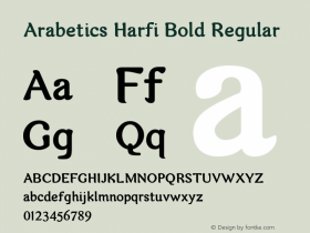 Arabetics Harfi Bold