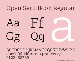 Open Serif Book