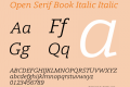 Open Serif Book Italic