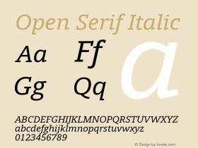 Open Serif