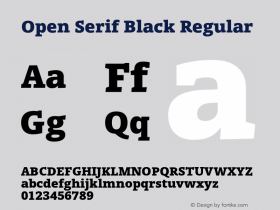 Open Serif Black