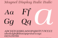 Magnel Display Italic