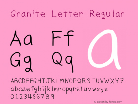 Granite Letter