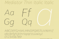 Mediator Thin Italic