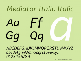 Mediator Italic