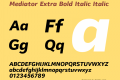 Mediator Extra Bold Italic