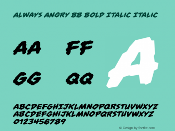 Always Angry BB Bold Italic