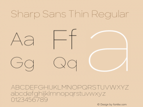 Sharp Sans Thin