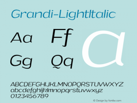 Grandi-LightItalic