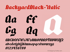 BackyardBlack-Italic