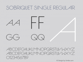 Sobriquet Single