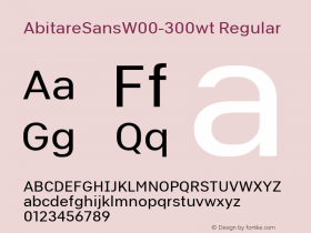 AbitareSans-300wt