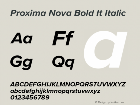 Proxima Nova Bold It