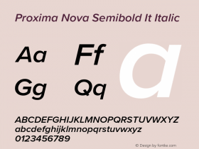 Proxima Nova Semibold It