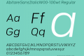 AbitareSansItalic-100wt