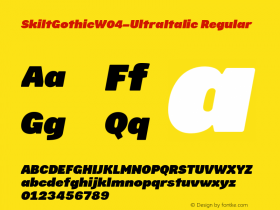 SkiltGothic-UltraItalic