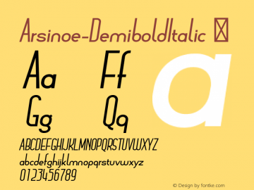 Arsinoe-DemiboldItalic