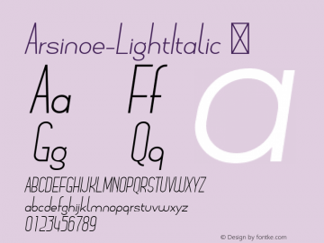 Arsinoe-LightItalic