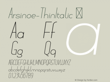 Arsinoe-ThinItalic