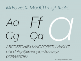 MrEavesXLModOT-LightItalic