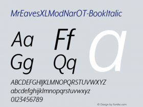 MrEavesXLModNarOT-BookItalic