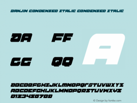 Banjin Condensed Italic