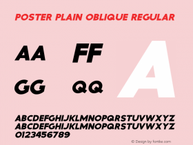 Poster Plain Oblique