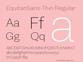 EquitanSans-Thin