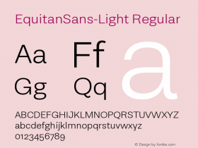 EquitanSans-Light