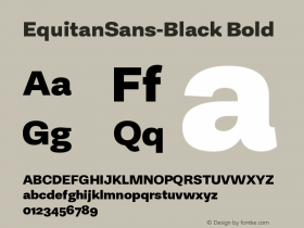 EquitanSans-Black