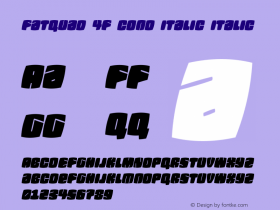 Fatquad 4F Cond Italic