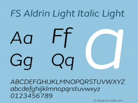 FS Aldrin Light Italic